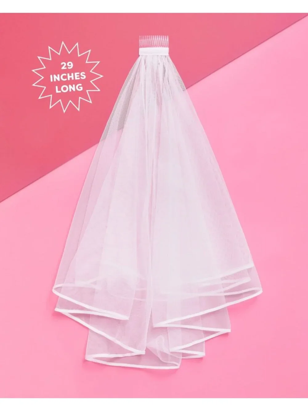 Women's White 2-tier Satin Soft Silk Classic Headpiece Bridal Veil